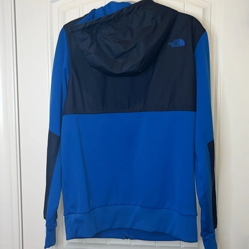 MEN’S Blue/Navy Northface sweatshirt hooded jacket full zip size M